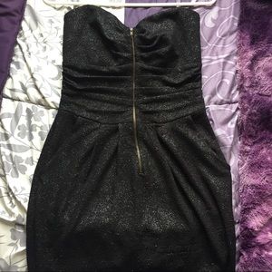 Black zip up sparkley dress